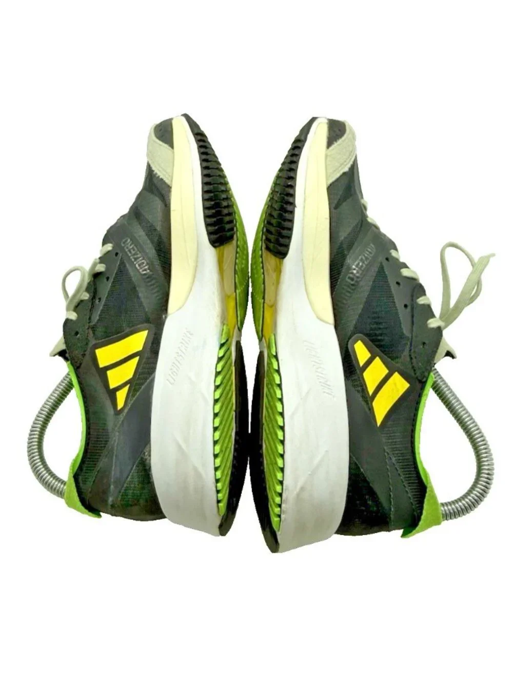 Adidas Adizero Adios 7 Black Solar Green GY8408 Women's Sz US 6.5 Athletic Shoes